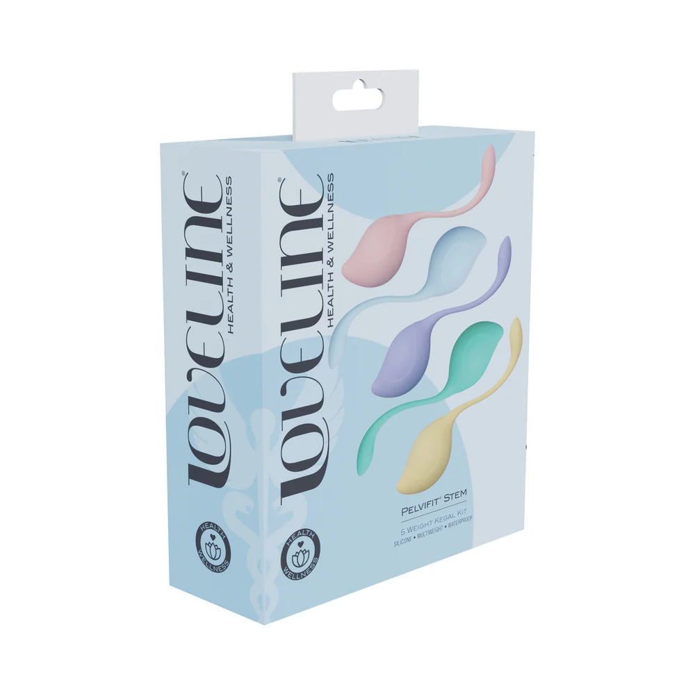 LoveLine PelviFit Stem Kegel Kit Multiweight Waterproof Multicolor