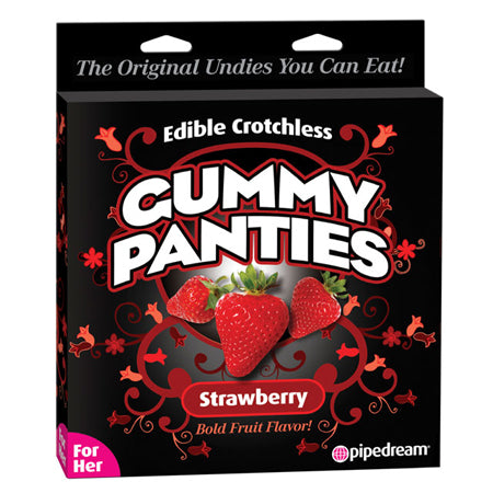 Pipedream Edible Crotchless Gummy Panties Strawberry Flavor