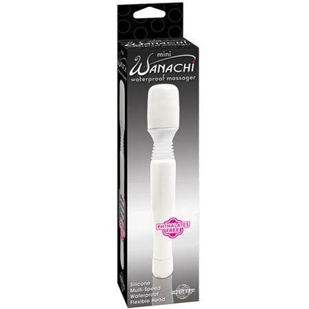 Pipedream Mini Wanachi Waterproof Massager Flexible Silicone Wand Vibrator White