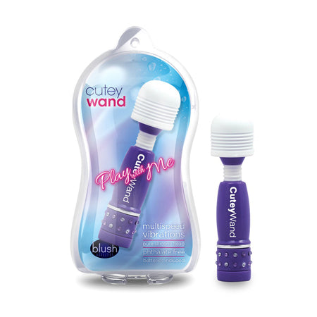 Blush Play with Me Cutey Wand Mini Vibrator Purple