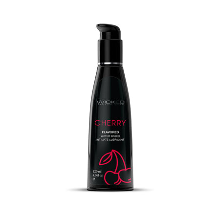 Wicked Aqua Cherry Water-Based Lubricant 4 oz.