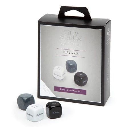 Fifty Shades of Grey Play Nice Kinky Dice for Couples