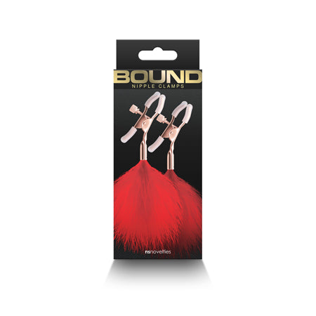 Bound Nipple Clamps F1 Red